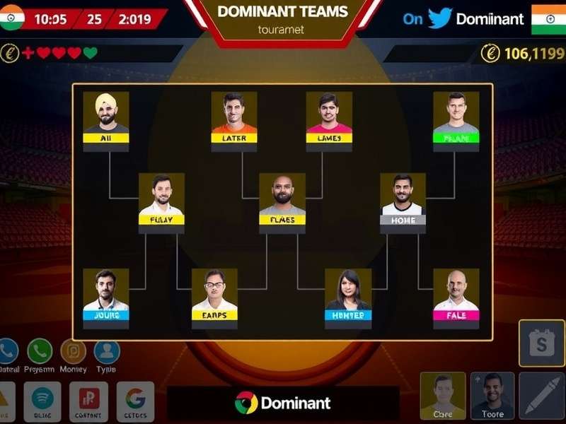 Dominant Teams Character Selection Screen